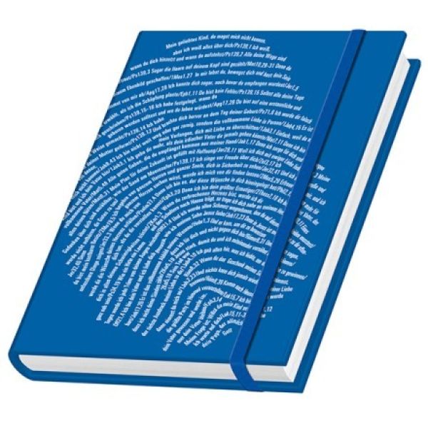 Produktbild des Artikels Schreibbuch "Fingerabdruck" - blau (Buch - Gebunden)