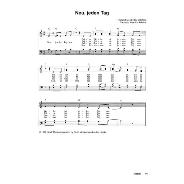 Produktbild - Neu, jeden Tag neu