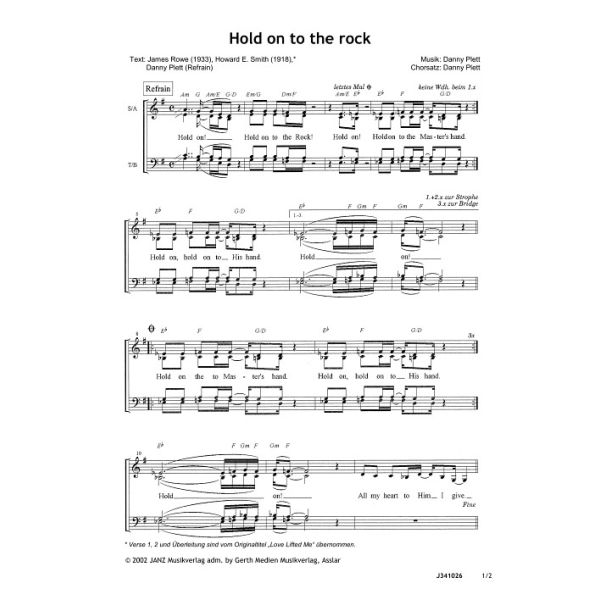 Produktbild - Hold On To The Rock