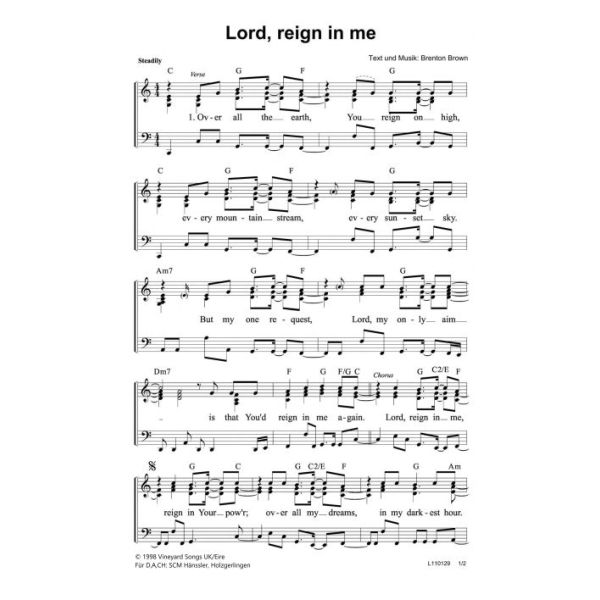 Produktbild - Lord, Reign In Me