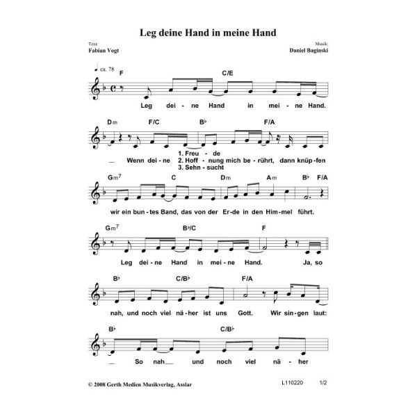 Produktbild - Leg deine Hand in meine Hand