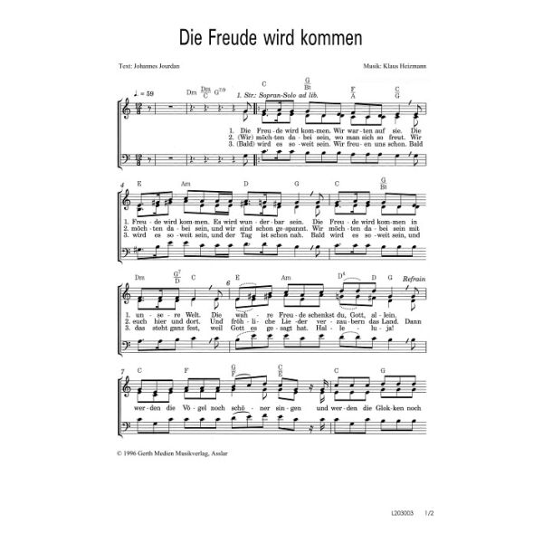 Produktbild - Die Freude wird kommen
