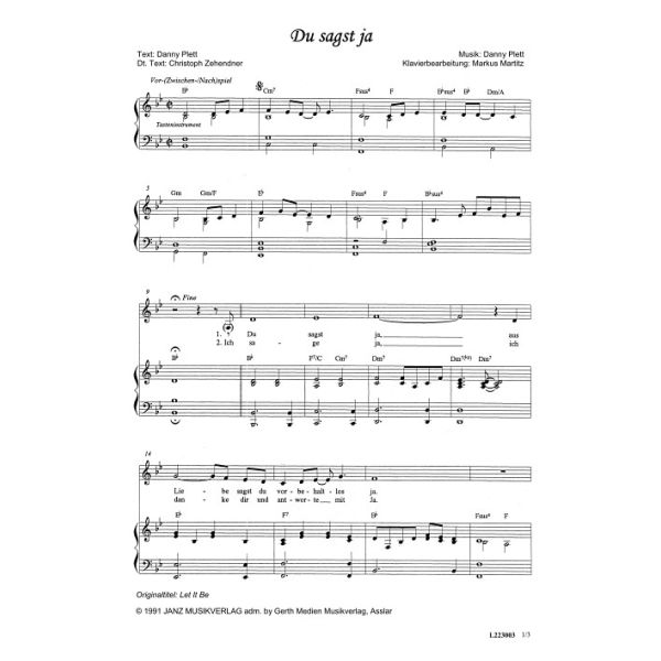 Produktbild - Du sagst ja / Let me be