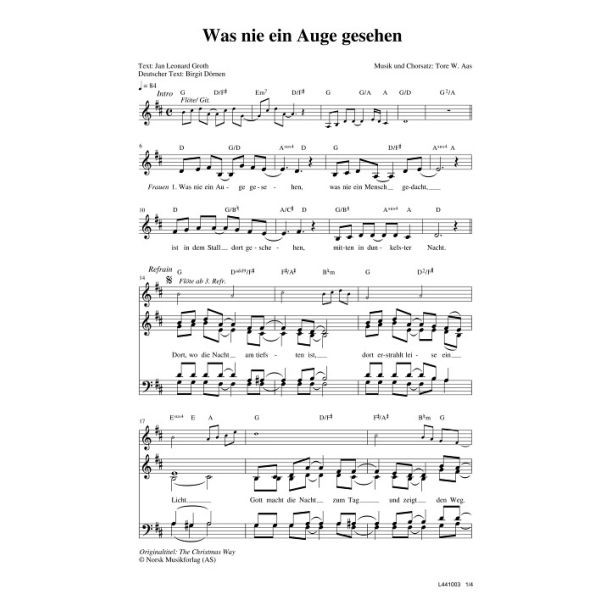 Produktbild - Was nie ein Auge gesehen / The Christmas Way