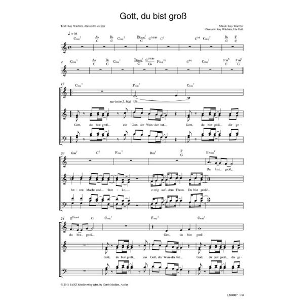 Produktbild - Gott, du bist groß