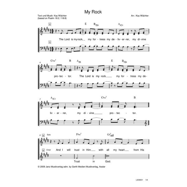 Produktbild des Artikels My Rock (Noten - Download)