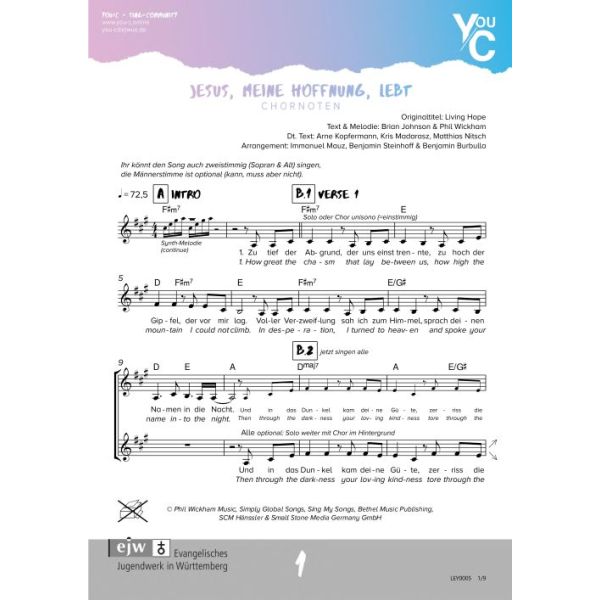 Produktbild - Jesus, meine Hoffnung, lebt / Living Hope