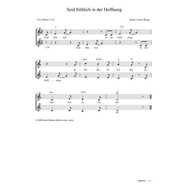 Produktbild - Seid fröhlich in der Hoffnung