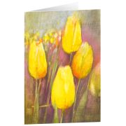Kunstkarten "Gelbe Tulpen" 6 Stk.