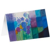 Produktbild des Artikels Schreibwaren, Kunstkarten "Blaue Blüte" 5 Stk.