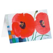 Produktbild des Artikels Schreibwaren, Kunstkarten "Zwillingsmohn" 5 Stk.
