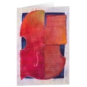 Produktbild des Artikels Schreibwaren, Kunstkarten "Rote Violine" 5 Stk.