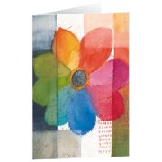 Produktbild des Artikels Schreibwaren, Kunstkarten "Bunte Blüte" 5 Stk.