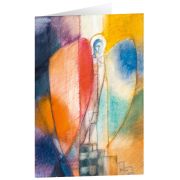Produktbild des Artikels Schreibwaren, Kunstkarten "Engel im Farbspiel" 5 Stk.