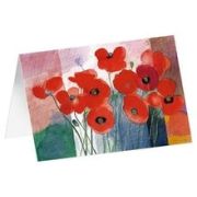 Produktbild des Artikels Schreibwaren, Kunstkarten "Mohnblumen 1" 5 Stk.