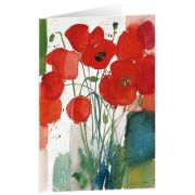 Produktbild des Artikels Schreibwaren, Kunstkarten "Mohnblumen 2" 5 Stk.