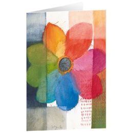 Produktbild - Kunstkarten "Bunte Blüte" 5 Stk.