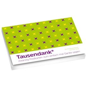 Produktbild des Artikels Schreibwaren - Kartoniert Tausendank - Postkartenbuch