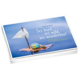 Produktbild des Artikels Schreibwaren - Kartoniert Postkartenbuch "Sei bunt, sei wild, sei wunderbar!"