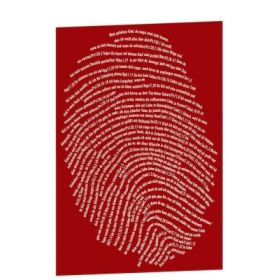 Produktbild des Artikels Schreibwaren Postkarte "Einzigartig" - 10er Serie rot
