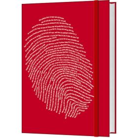Schreibbuch "Fingerabdruck" - rot