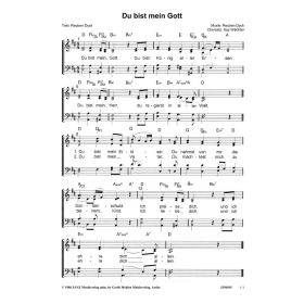 Produktbild des Artikels Noten - Download Du bist mein Gott