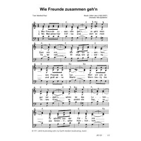 Produktbild des Artikels Noten - Download Wie Freunde zusammen geh'n