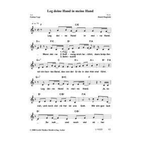 Produktbild des Artikels Noten - Download Leg deine Hand in meine Hand