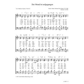 Produktbild des Artikels Noten - Download Der Mond ist aufgegangen