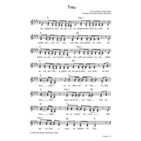 Produktbild des Artikels Noten - Download Treu