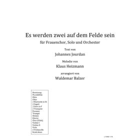 Produktbild des Artikels Noten - Download Es werden zwei auf dem Felde sein