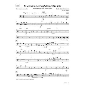 Produktbild des Artikels Noten - Download Es werden zwei auf dem Felde sein (Cello)