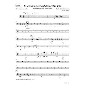Produktbild des Artikels Noten - Download Es werden zwei auf dem Felde sein (Fagott)