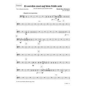 Produktbild des Artikels Noten - Download Es werden zwei auf dem Felde sein (Posaune)