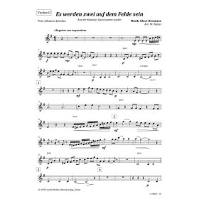 Produktbild des Artikels Noten - Download Es werden zwei auf dem Felde sein (Violine II)