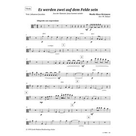 Produktbild des Artikels Noten - Download Es werden zwei auf dem Felde sein (Viola)