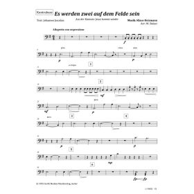 Produktbild des Artikels Noten - Download Es werden zwei auf dem Felde sein (Kontrabass)