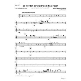 Produktbild des Artikels Noten - Download Es werden zwei auf dem Felde sein (Piccolo)