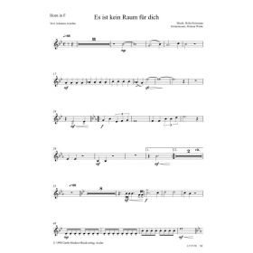 Produktbild des Artikels Noten - Download Es ist kein Raum für dich (Horn in F)