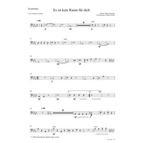 Produktbild des Artikels Noten - Download Es ist kein Raum für dich (Kontrabass)