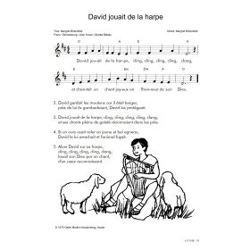 Produktbild des Artikels Noten - Download David jouait de la harpe / David spielte auf der Harfe