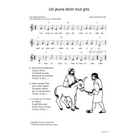 Produktbild des Artikels Noten - Download Un jeune ânon tout gris / Ein kleiner, grauer Esel