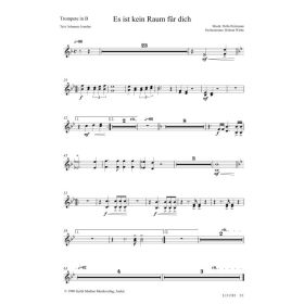 Produktbild des Artikels Noten - Download Es ist kein Raum für dich (Trompete in B)