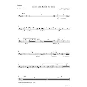 Produktbild des Artikels Noten - Download Es ist kein Raum für dich (Posaune)