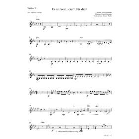 Produktbild des Artikels Noten - Download Es ist kein Raum für dich (Violine II)
