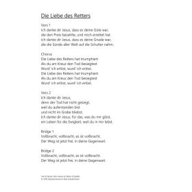 Produktbild des Artikels Noten - Download Die Liebe des Retters
