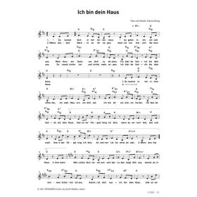 Produktbild des Artikels Noten - Download Ich bin dein Haus