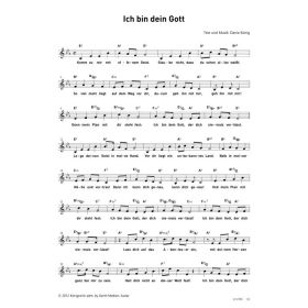 Produktbild des Artikels Noten - Download Ich bin dein Gott
