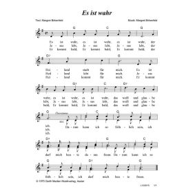 Produktbild des Artikels Es ist wahr (Noten - Download)
