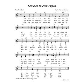 Produktbild des Artikels Setz dich zu Jesu Füßen (Noten - Download)